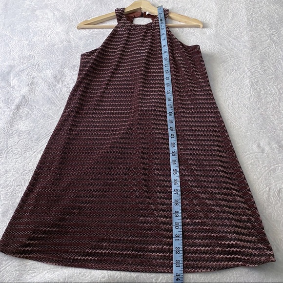 Velvet Chevron Vintage Styled Dress - Picture 7 of 11